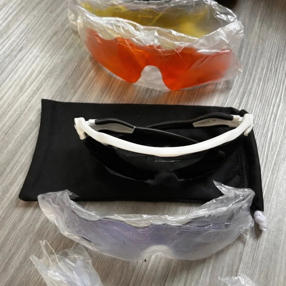 Oakley Radar EV Path white frame with interchangeable lenses